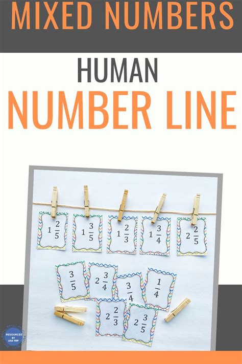 Human Number Line Ordering Mixed Numbers Number Line Number Line