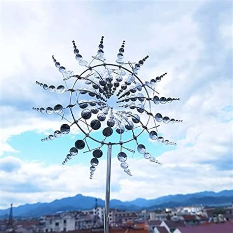 Magical Metal Windmill 3d Metal Wind Sculptures Spinners Magic Metal