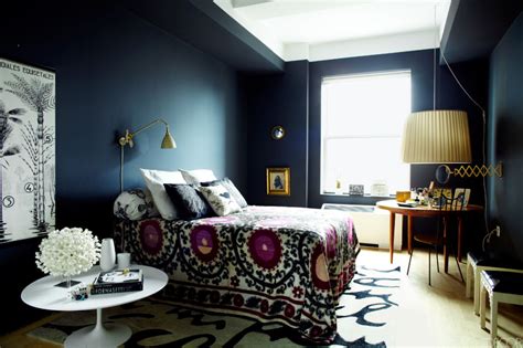 Navy Blue Purple Home Decor Inspiration Design Fixation
