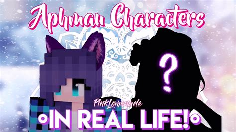 aphmau characters in real life 100 true youtube