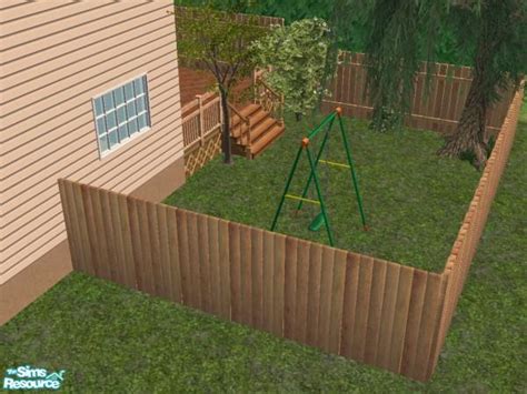 The Sims Resource Tall Backyard Wooden Fence