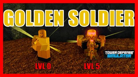 Golden Soldier Only Fallen Solo Roblox Tower Defense Simulator