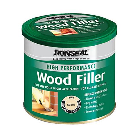 Ronseal 2 Part High Performance Wood Filler 1kg Natural Ref 32287