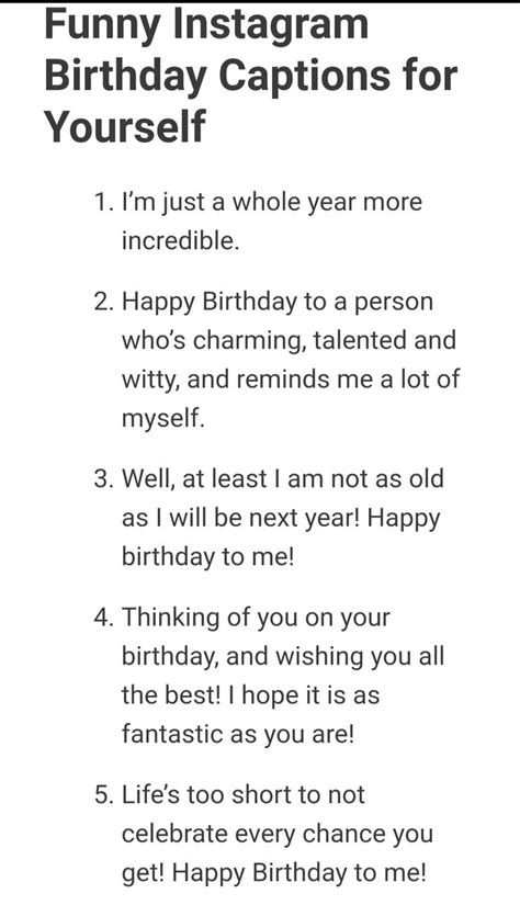 Funny Instagram Birthday Captions Birthday Captions Funny Quotes For