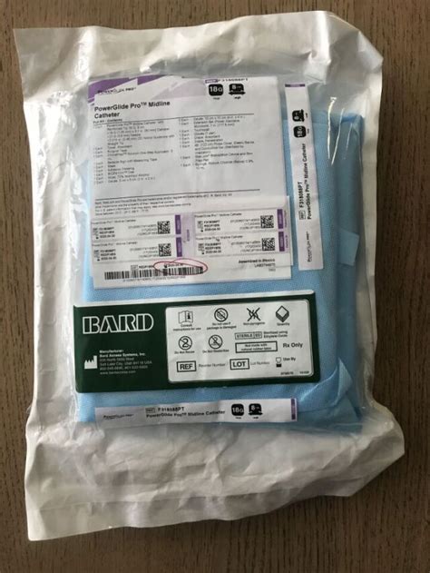 New Bard F318088pt Powerglide Pro Midline Catheter Kit 18g X