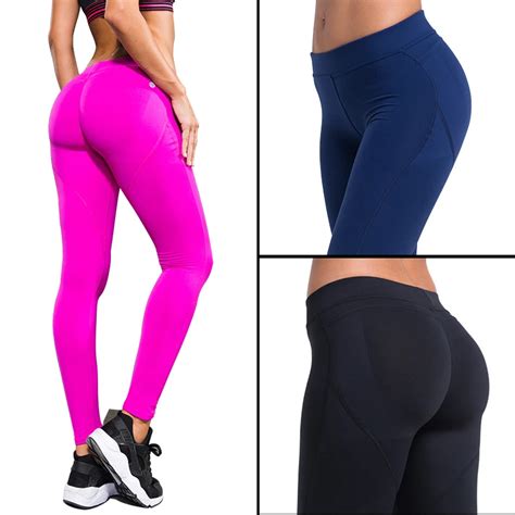 high quality women s running pants compression tights sexy hips push up leggings fitness yoga