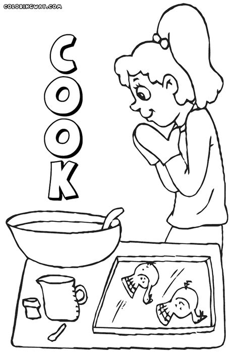 Printable coloring pages are fun and can help children develop important skills. Cooking Coloring Page - Coloring Home