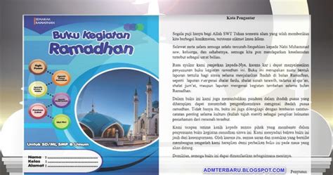 Buku Kegiatan Ramadhan Siswa 2019 2020 | Administrasi Pendidikan