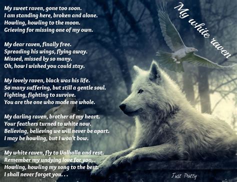 Raven And Wolf Wolf Poem Wolf Quotes