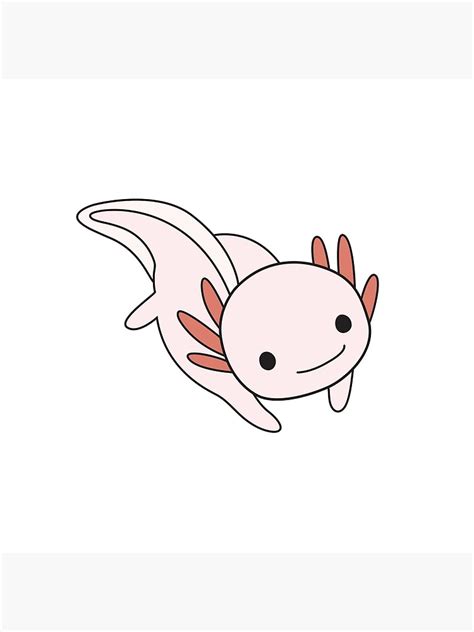 Kawaii Axolotl Drawing Easy Axolotl Axolotl Cute Cute Cartoon