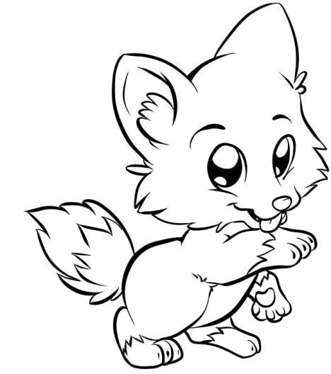 Fox coloring pages are black and white images of cunning inhabitants of the forest. Cute Baby Fox Coloring Pages - Part 2