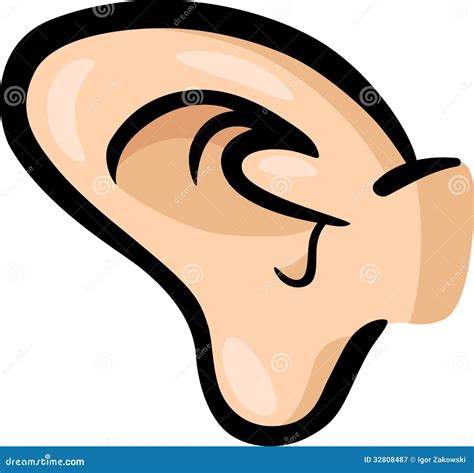 Ear Clip Art Cartoon Illustration 32808487