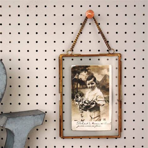 Antique Brass Hanging Photo Frame By Posh Totty Designs Interiors