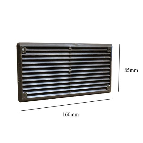 6 X 3 Brown Plastic Louvre Air Vent Wall Grille Homesmart