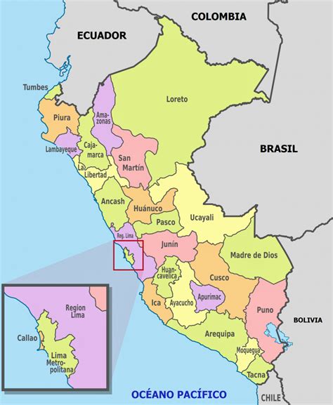 Mapa Politico De Colombia Con Sus Departamentos Capitales Y Limites