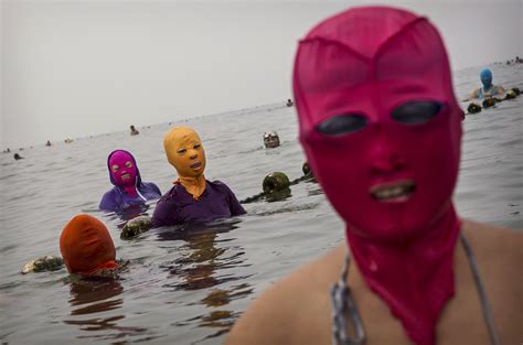 Facial Swimwear The Face Kini Pictures Cbs News