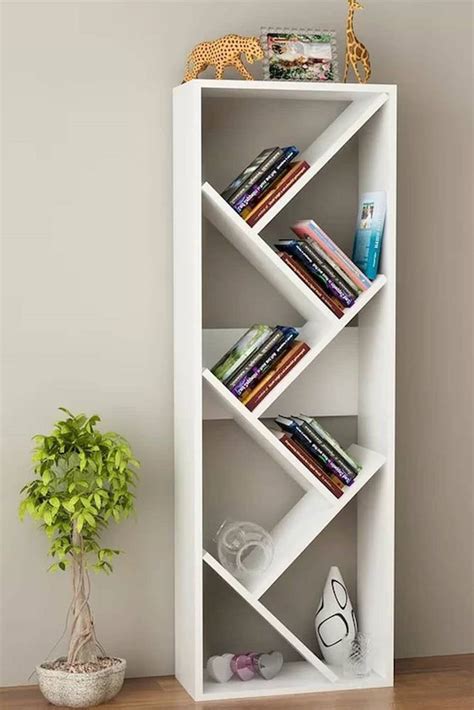 Asymmetrical Bookcase Design Whitebookcase When It Comes To Home