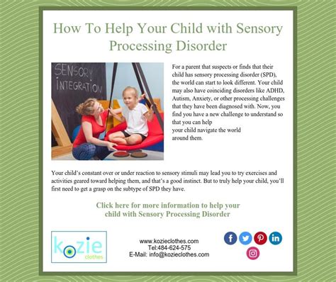 How To Help Your Child With Sensory Processing Disorder Sensory