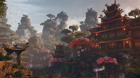 Artstation Japanese Fantasy Environment Unreal Engine 4 Michal