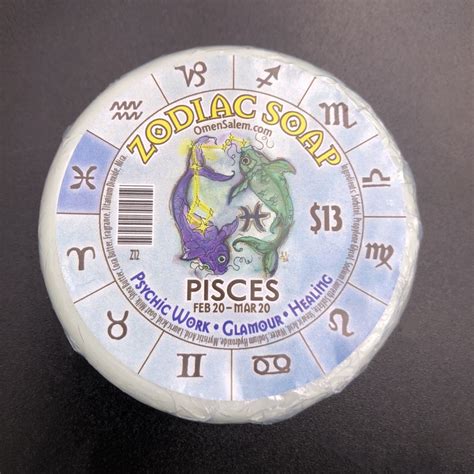 Zodiac Soap - Pisces - Omen - Psychic Parlor and Witchcraft Emporium