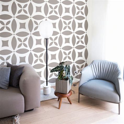 Mosaic Extra Large Modern Wall Stencil Large Pattern Stencil For Floor