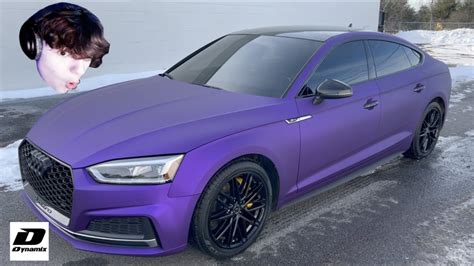 We Wrapped Clixs Audi Purple Youtube