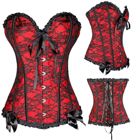 women hot basques burlesque fancy dress party costume corset tutu skirt lingerie ebay