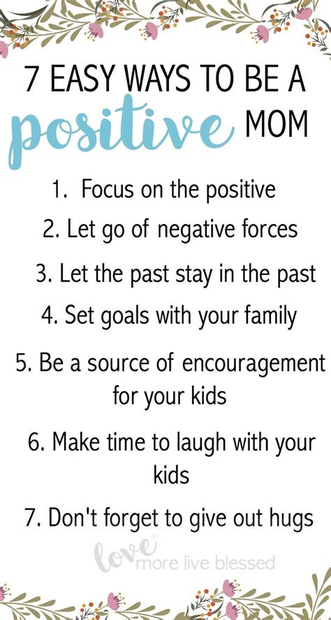 7 Easy Ways To Be A Positive Mom Happy Mom Positivity