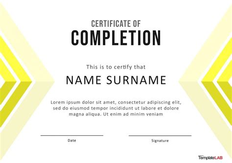 Certificate Of Completion Ojt Template