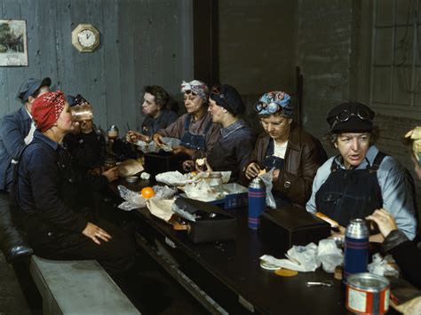 women railroad workers on lunch break women of world war ii