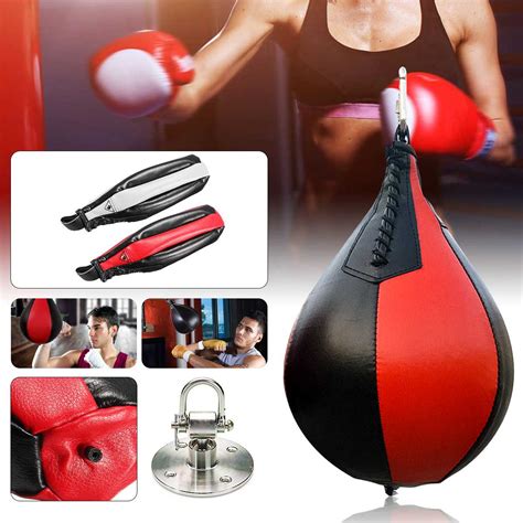 1pc Pu Boxing Training Punching Bag Fitness Muay Thai Double End Boxing Speed Ball Pear