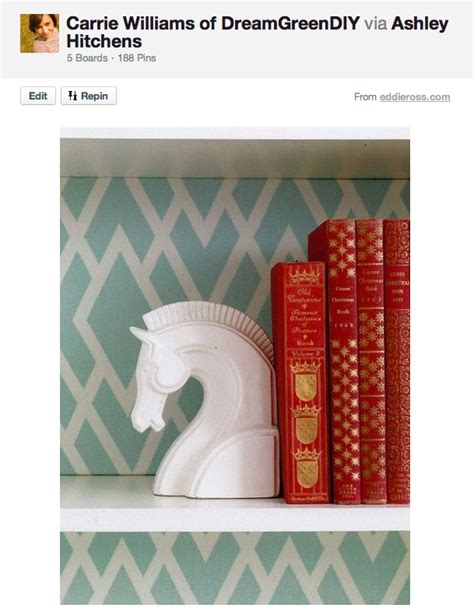 Bookcase makeover that is as easy as wrapping a gift. Pinspiration Monday: White Horse | Bookcase makeover ...