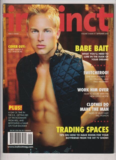Instinct Magazine Gay Interest December January 2002 Vol 4 Issue 10