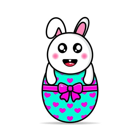Cute Bunny Easter Egg Vector Design 13930521 Vector Art At Vecteezy
