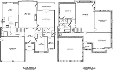 One Level House Plans Basement New Single Story Jhmrad 174721