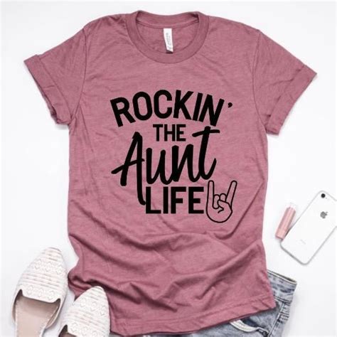 rockin the aunt life shirt aunt shirt auntie shirt t for aunt rocking the aunt life
