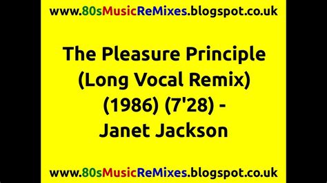 The Pleasure Principle Long Vocal Remix Janet Jackson Shep