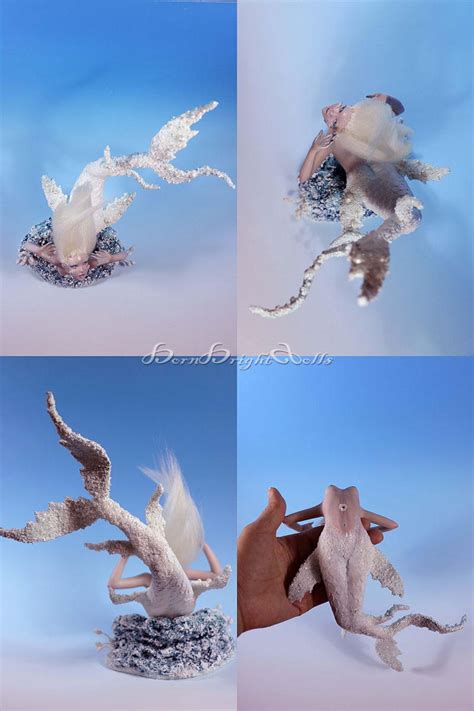 10 Aquatica Ice Arctic Mermaid Ooak Sculpture Clay Etsy