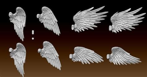 Feathered Wings Pack Eagle Hawk 3d Model 3d Printable Cgtrader