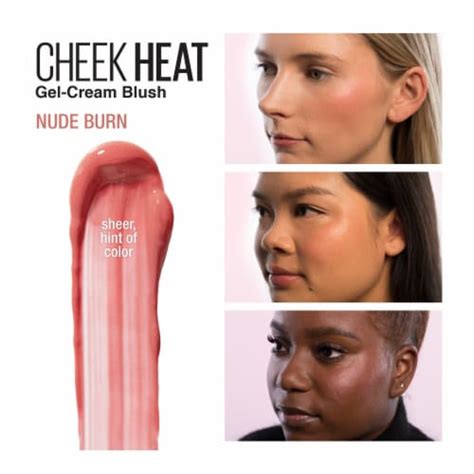 Maybelline New York Cheek Heat Nude Burn Gel Cream Blush Face Makeup
