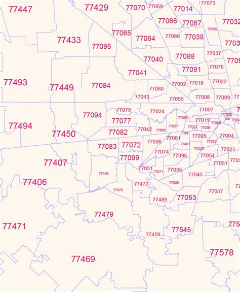 Texas Zip Code And County Map Your Vector