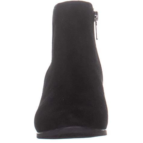 Aqua College Womens Isla Closed Toe Ankle Fashion Boots Black Suede Size 75 L Ebay