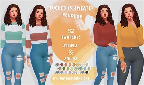 Urbansims Findings — Nativemoonlight Tucked In Sweater Recolor You