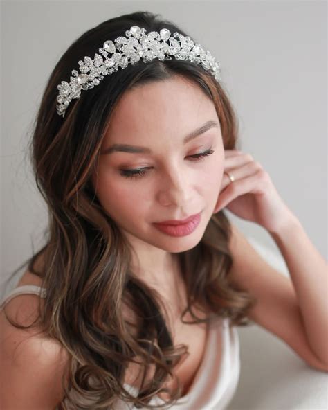 Swarovski Crystal Tiara Princess Crown Crystal Wedding Etsy Canada