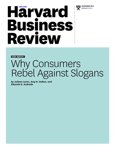 Pdf Why Consumers Rebel Against Slogans