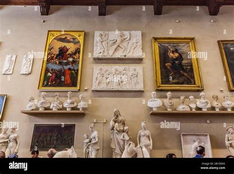 Gallery Of The Academy Of Florence Italy Stock Photo Alamy