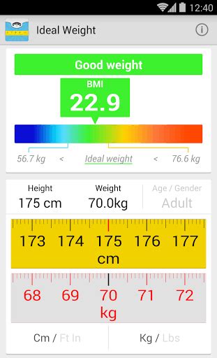 Ideal Weight (BMI) APK for android | APK Download For Android