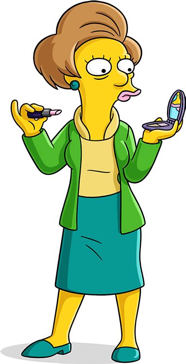 Download Swsb Character Fact Krabappel Simpsons Edna Krabappel Png Image With No Background
