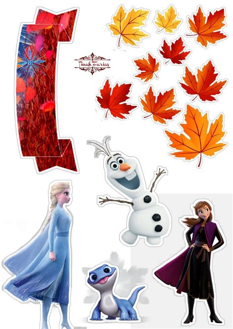 Pin De Tinahfarias Em Topper De Bolo Anivers Rio Frozen Disney