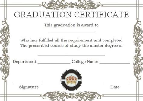 Pin On Masters Degree Certificate Template